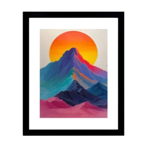Vibrant Mountain Sunset