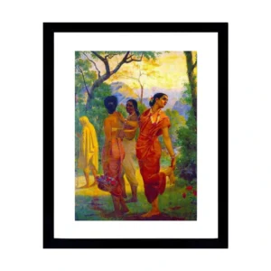 Forest Gathering With Red Sari