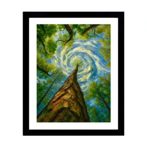 Surreal Tree Vortex Painting
