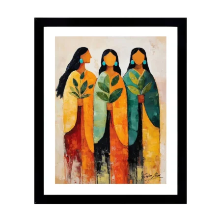 Vibrant Women Holding Plants