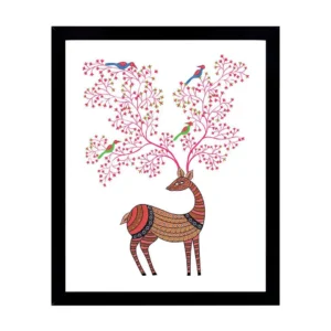 Gond Deer with Birds
