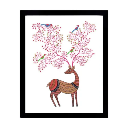Gond Deer with Birds