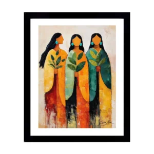 Vibrant Women Holding Plants