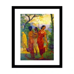 Forest Gathering With Red Sari