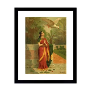 Woman Praying With Flying Swan