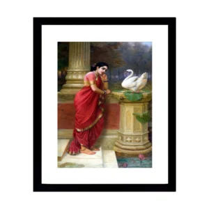 Woman With Swan On Pedestal